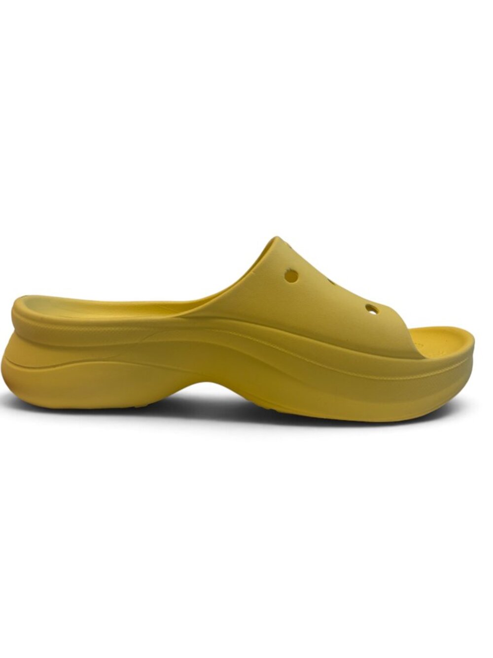 Crocs Classic Bae Platform Slide Sandals Daylily Yellow Sz 11 NWOT